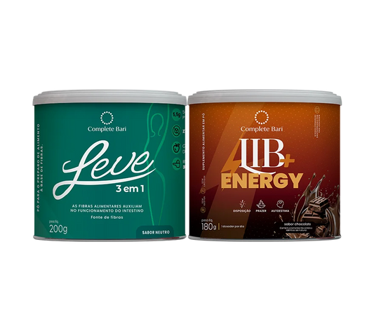 Kit 1 LEVE 3 em 1® Contra Reganho de Peso  + 1 Lib Energy Complete Bari